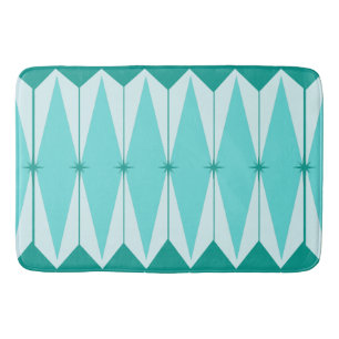 Geometrische Diamanten u. Sternexplosion-Bad-Matte Badematte