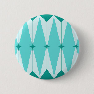 Geometrische Diamanten u. Sternexplosion-runder Button