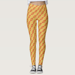 Geometrische diamantförmige gemusterte Leggings