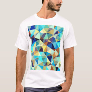 Geometrische Dreiecke: Farbiges Abstraktes Muster T-Shirt
