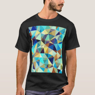 Geometrische Dreiecke: Farbiges Abstraktes Muster T-Shirt