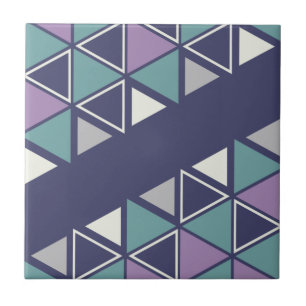 Geometrische Dreiecke für Retro Fliese