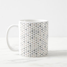 Geometrische Dreiecke Moderne Grau-Neutrale-Tasse Kaffeetasse