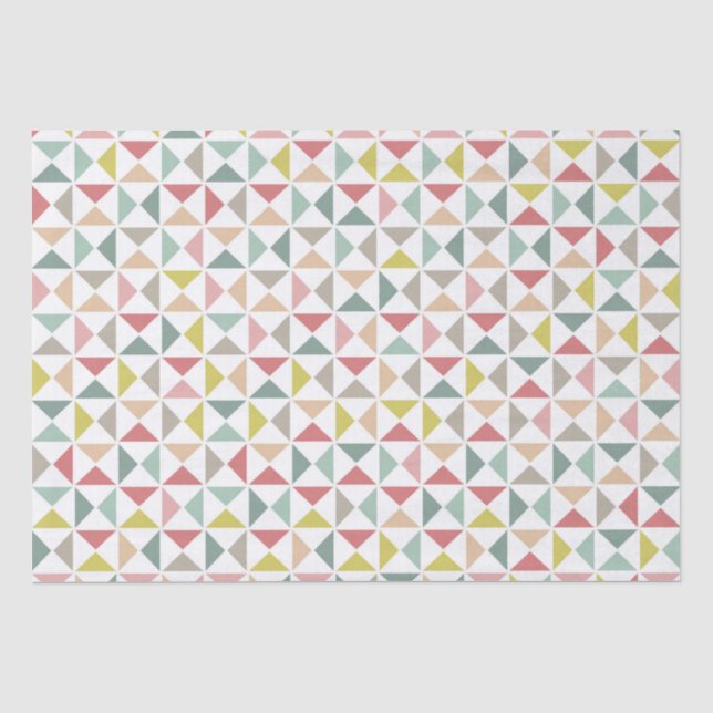 Geometrische Dreiecke Seidenpapier (Vorderseite)