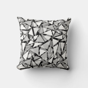 geometrische Dreiecksformen von Drehkissen grau Kissen
