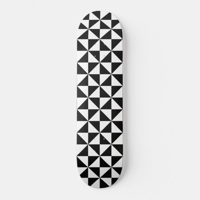 geometrische Dreieckskateboard Skateboard (Vorderseite)
