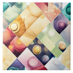 Geometrische Drops Fliese