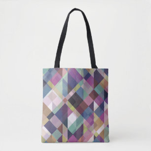 geometrische dunkle Schattierungen Muster-Tasche Tasche
