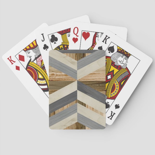 Geometrische Einlage Spielkarten (Rückseite)