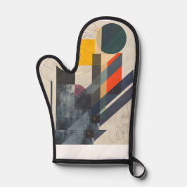 geometrische Eleganfarben Ofenhandschuh