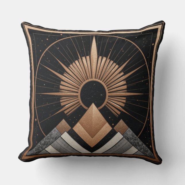 Geometrische Eleganz Kissen (Vorderseite)