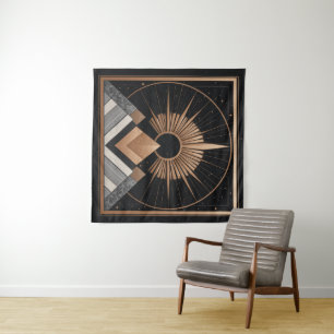 Geometrische Eleganz Wandteppich