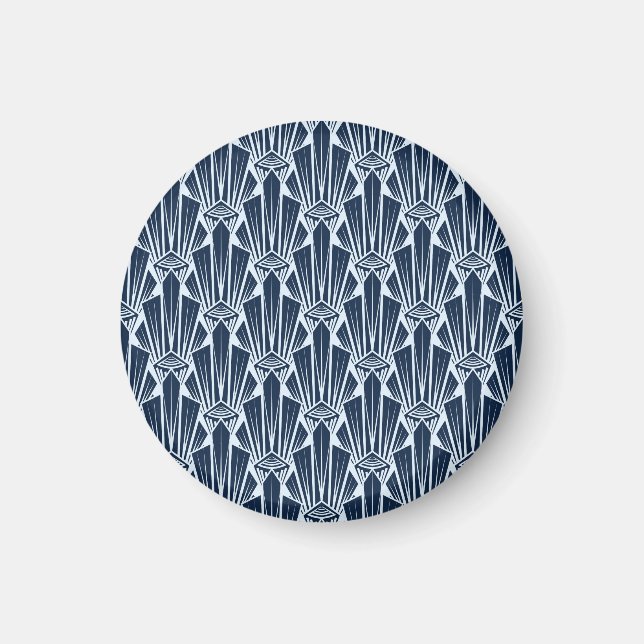 Geometrische Elemente: Stilisiertes modernes Muste Magnet (Vorne)
