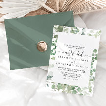 Geometrische Eukalyptus Nuestra Boda Wedding