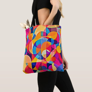 Geometrische Farbenbewegung Tasche