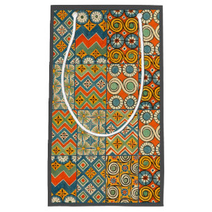 Geometrische farbenfrohe antike ägyptische Grafik Kleine Geschenktüte