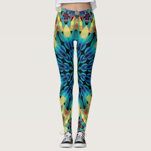 Geometrische farbenfrohe Formen Mandala Leggings
