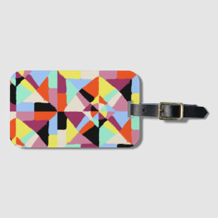 Geometrische farbige abstrakte Multiprint-Socken Gepäckanhänger