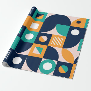 Geometrische Farbkomposition Vorlage mit Abstrakt Geschenkpapier