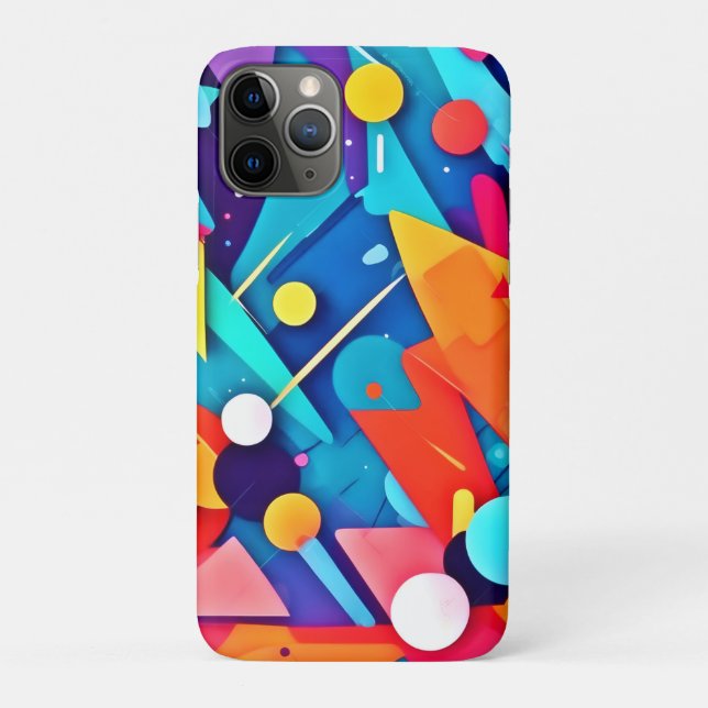 Geometrische FarbSymphonie Case-Mate iPhone Hülle (Rückseite)