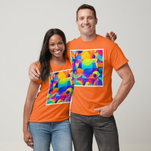 Geometrische Farbsymphonie T-Shirt