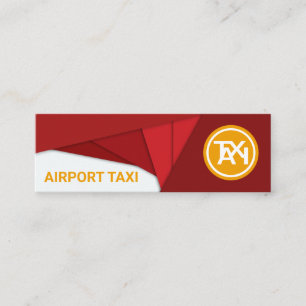 Geometrische fette Abstrakte Flugzeuge Flughafen T Mini Visitenkarte