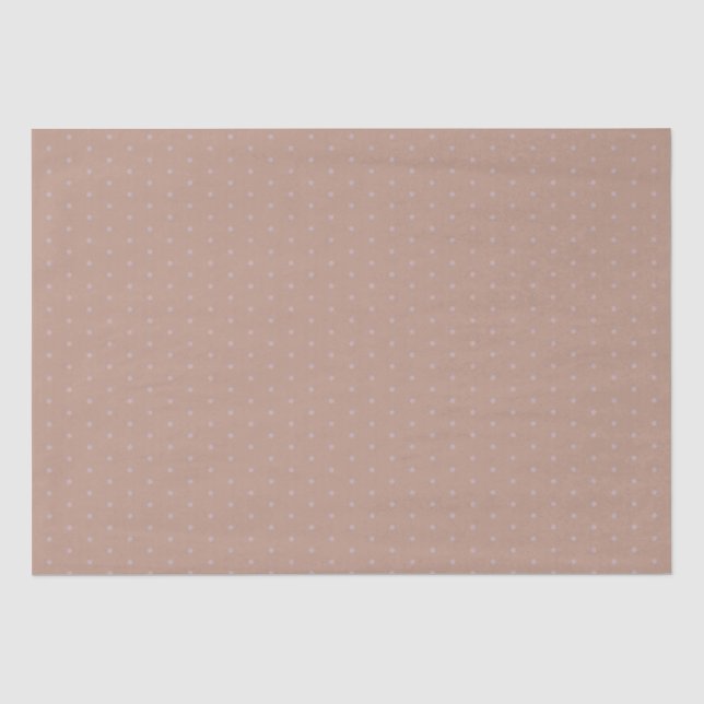 Geometrische Feuchte Neutronen Braune Polka Dots C Seidenpapier (Vorderseite)