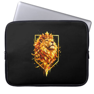 Geometrische Feuer Löwenkrone Laptopschutzhülle