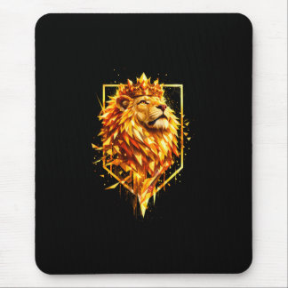 Geometrische Feuer Löwenkrone Mousepad