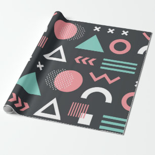 Geometrische Figuren nahtlos Muster-Design. Vintag Geschenkpapier