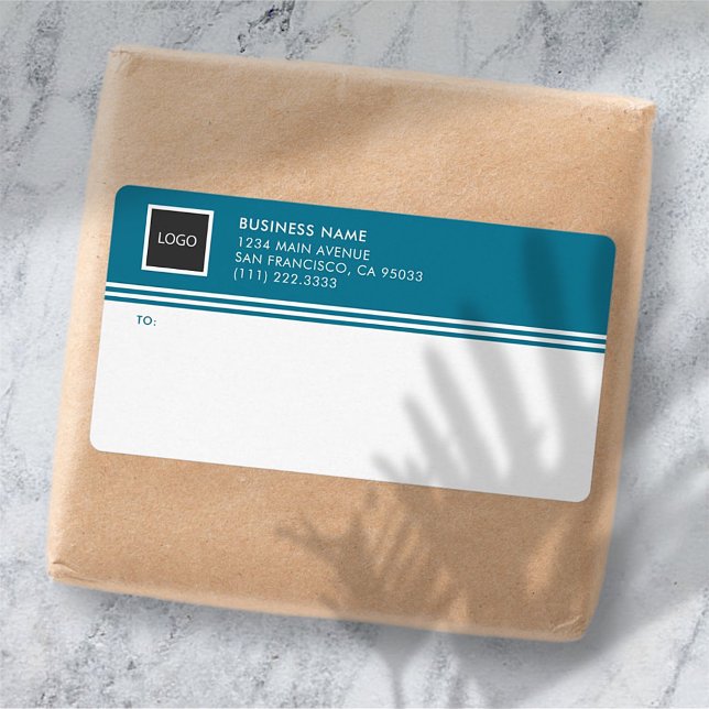 Geometrische Firmenlogo-Mailing-Etiketten (Von Creator hochgeladen)