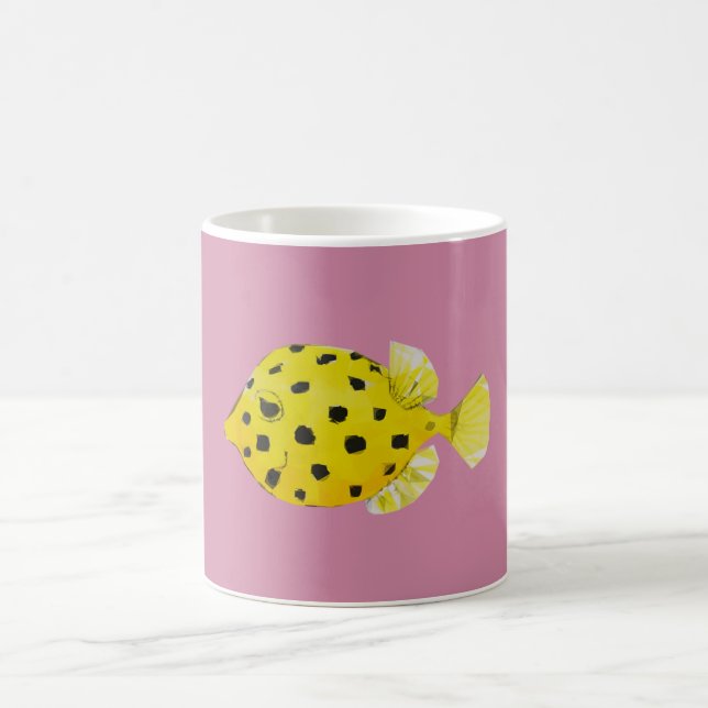 Geometrische Fische Kaffeetasse (Mittel)