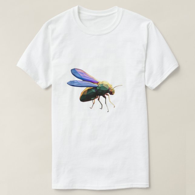 Geometrische Fliege T-Shirt (Design vorne)