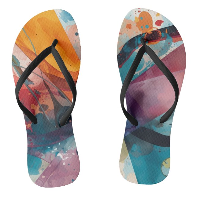 Geometrische Fluidität Flip Flops (Fußbett)