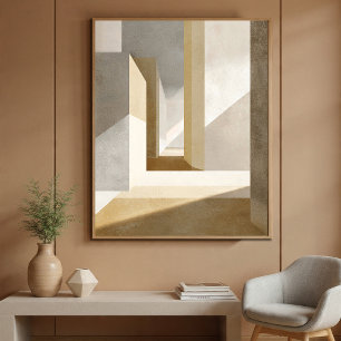 Geometrische Flur-Wandkunst für Wohnzimmer-Dekorat Poster