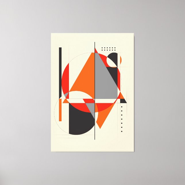 Geometrische Form 4 | Geometrische Kunst Leinwanddruck (Vorderseite)