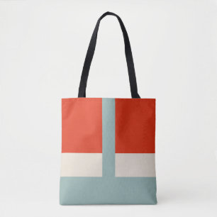 Geometrische Formen Abstrakt Red Grau Tasche