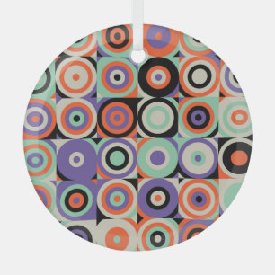 Geometrische Formen, Abstraktes Vintages Design. Ornament Aus Glas