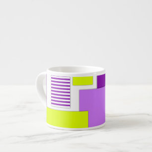 Geometrische Formen aus mehrfarbigem Papier Espressotasse
