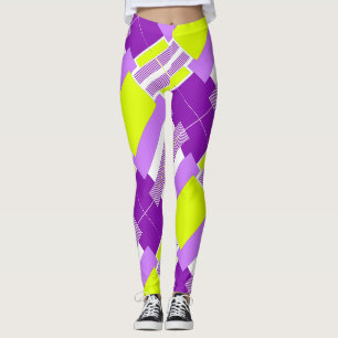 Geometrische Formen aus mehrfarbigem Papier Leggings