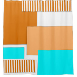 Geometrische Formen aus Papier Duschvorhang