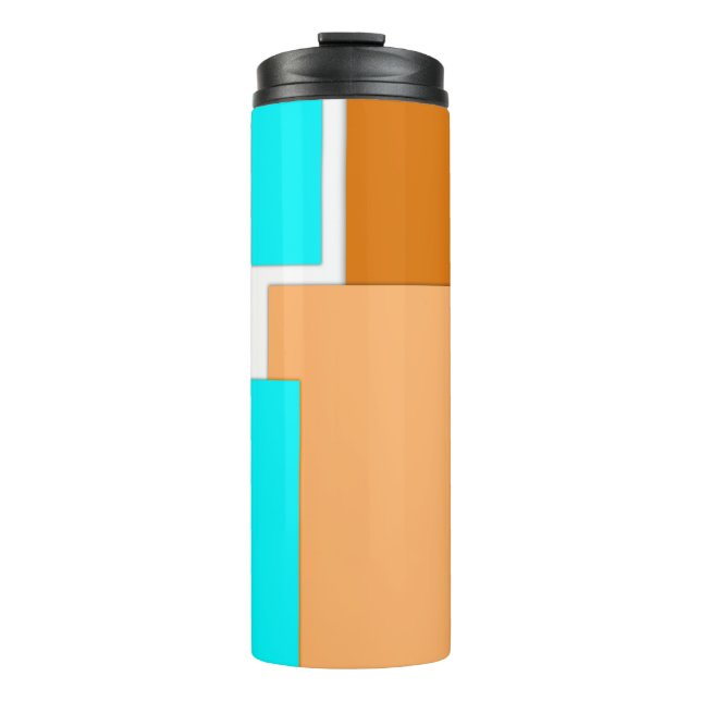 Geometrische Formen aus Papier Thermosbecher (Vorderseite)