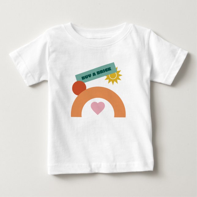 Geometrische Formen Baby T-shirt (Vorderseite)
