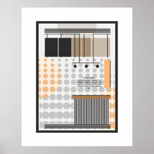 geometrische Formen Bauhaus klassisches Poster