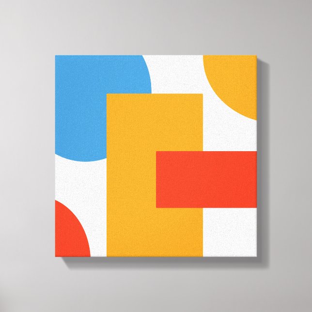 Geometrische Formen der modernen Abstrakten Kunst Leinwanddruck (Vorderseite)