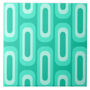 Geometrische Formen des Mitteljahrhunderts Fliese