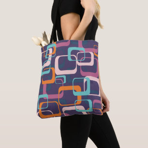 Geometrische Formen des Retro Geometric Mid Centur Tasche