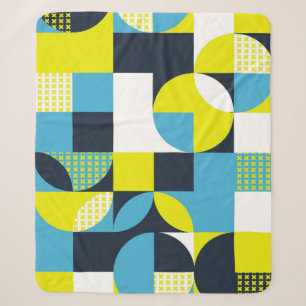 Geometrische Formen, farbiger abstrakter Hintergru Sherpadecke