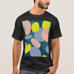 Geometrische Formen: Farbiger Stil für Memphis T-Shirt