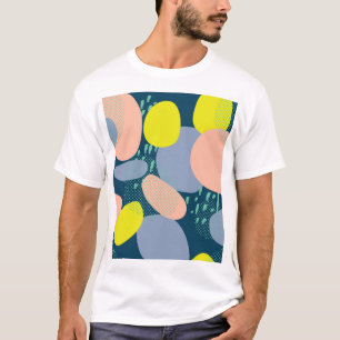 Geometrische Formen: Farbiger Stil für Memphis T-Shirt